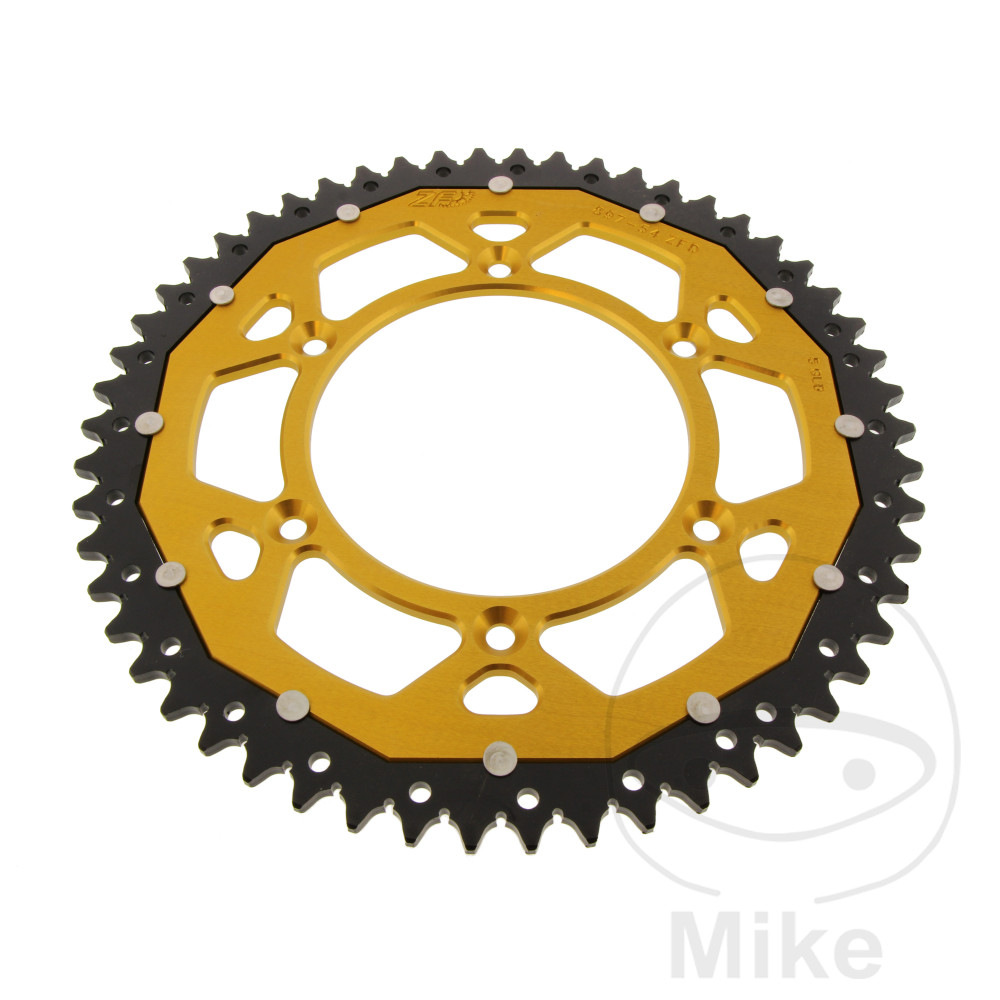 ZF Sprockets rozeta DUA 54Z pro řetěz 520 GO ZF vnitřní průměr 125 rozteč děr 150 BETA ALP 40 350 FARBE ROT 24-25, ALP 40 350 FARBE WEISS 24-25, ALP X 350 FARBE DUNKELGRAU 24-25, ALP X 350 FARBE GRAU 24-25, CFMOTO MT 800 LIMITED EDITION ABS 23-24, MT 800