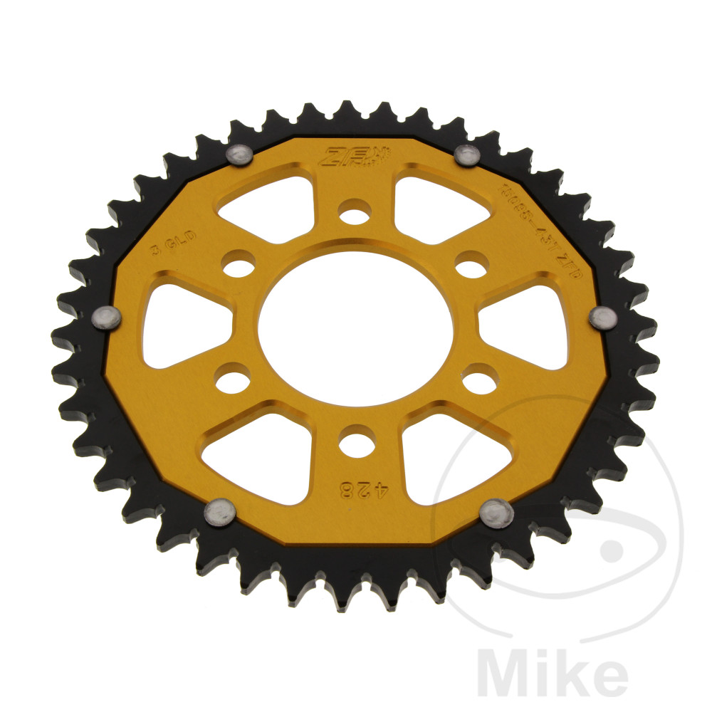 Levně ZF Sprockets rozeta DUA 43Z pro řetěz 428 GO ZF vnitřní průměr 058 rozteč děr 082 BENELLI BN 125 CBS 18-25, TNT 125 TORNADO NAKED CBS 17-25, KEEWAY