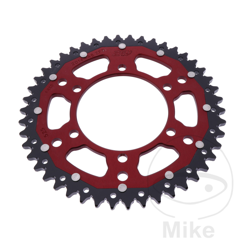 Levně ZF Sprockets rozeta DUA 46Z pro řetěz 525 červená ZF vnitřní průměr 106 rozteč děr 125 TRIUMPH BONNEVILLE 1200 BOBBER ABS 17-25, BONNEVILLE 1200