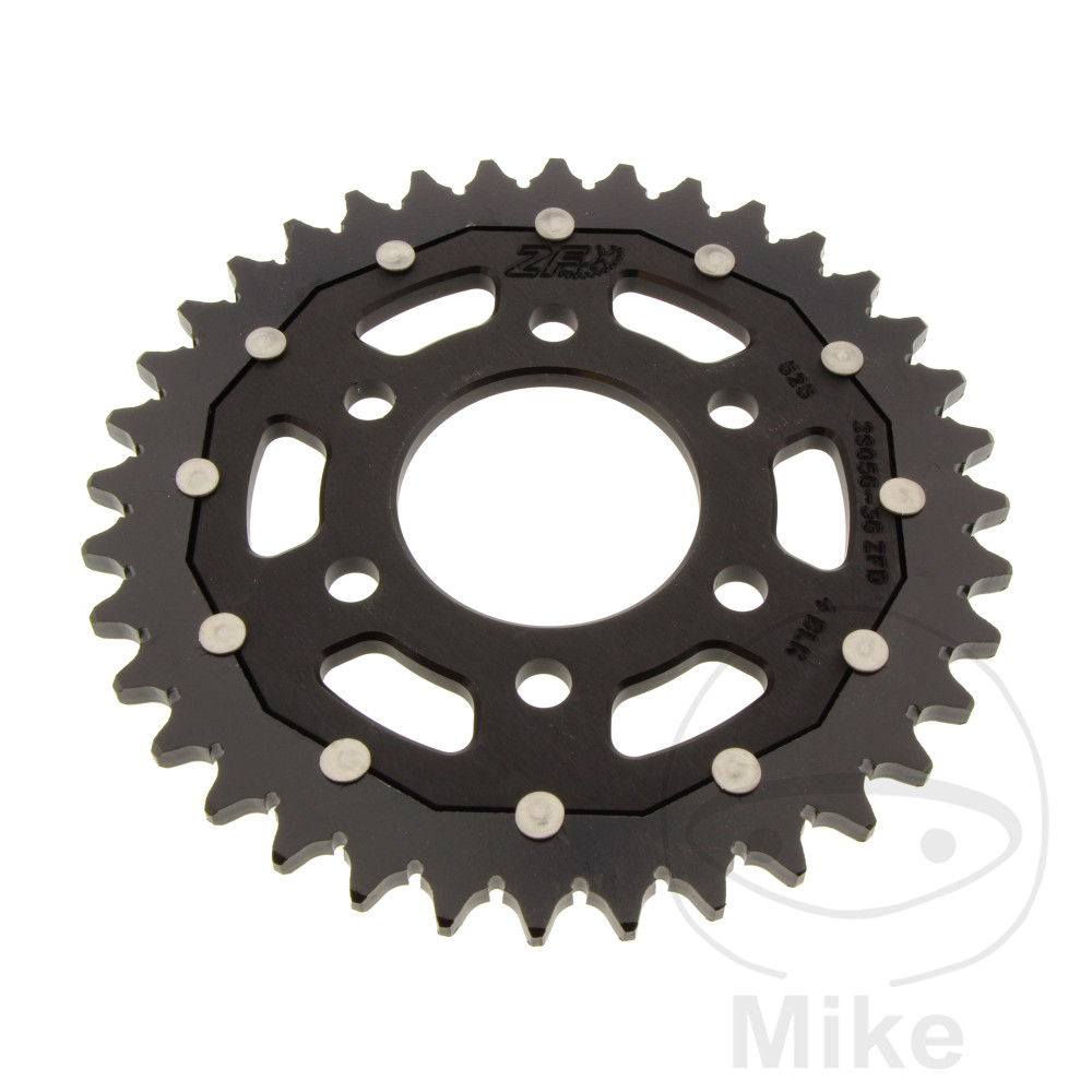Levně ZF Sprockets rozeta DUA 36Z pro řetěz 525 černá ZF vnitřní průměr 61.5 rozteč děr 088 ROYAL ENFIELD HIMALAYAN 411 ABS 17-24, ENFIELD HIMALAYAN 411