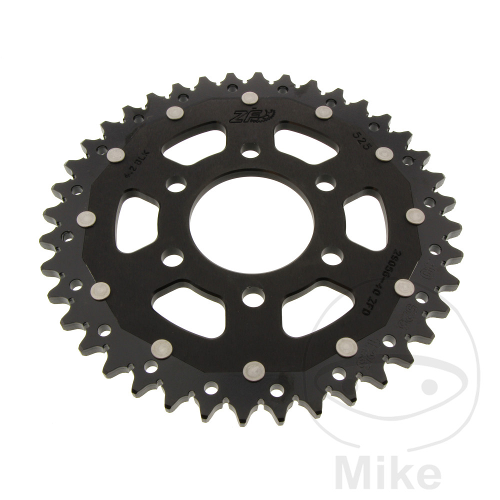 Levně ZF Sprockets rozeta DUA 40Z pro řetěz 525 černá ZF vnitřní průměr 61.5 rozteč děr 088 ROYAL ENFIELD HIMALAYAN 411 ABS 17-24, ENFIELD HIMALAYAN 411