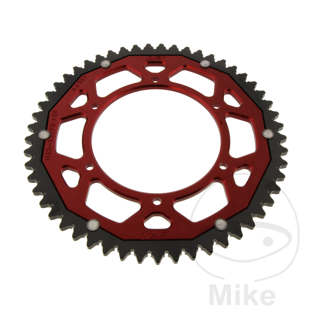 Levně ZF Sprockets rozeta DUA 53Z pro řetěz 420 červená ZF vnitřní průměr 108 rozteč děr 123 APRILIA RS 50 /REPLICA 06-10, RS4 50 EURO4 18-19, RS4 50