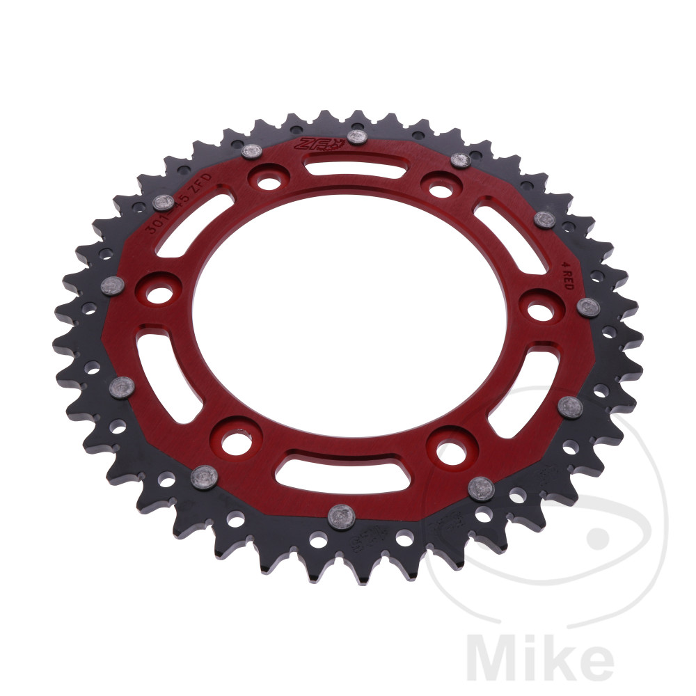 Levně ZF Sprockets rozeta Dual 45Z typ 520 červená ZF vnitřní průměr 125 rozteč děr 150 HONDA XR 250 R 90-95, XR 600 R RITZEL FEINVERZAHNT 91, XR 600 R