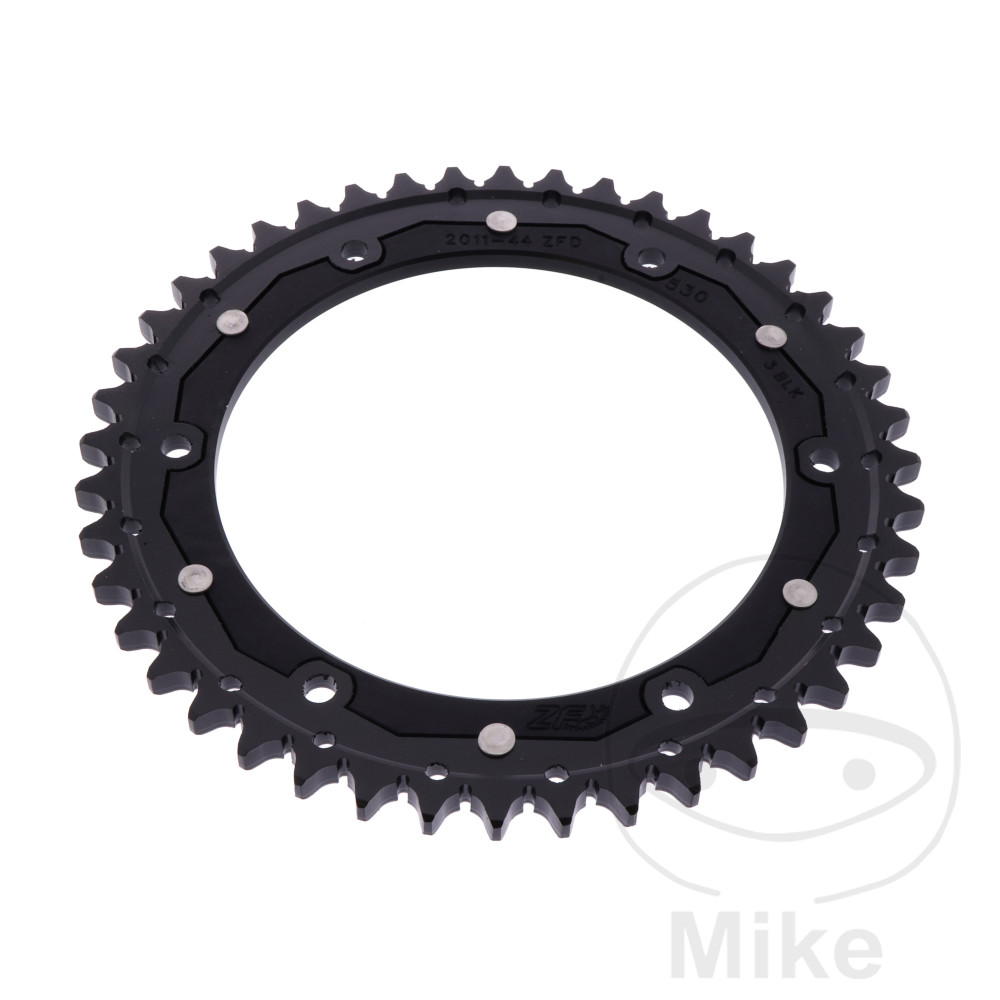 Levně ZF Sprockets rozeta DUA 44Z pro řetěz 530 černá ZF vnitřní průměr 155 rozteč děr 176 TRIUMPH DAYTONA 955 I EINARMSCHWINGE 99-01, DAYTONA 955 I