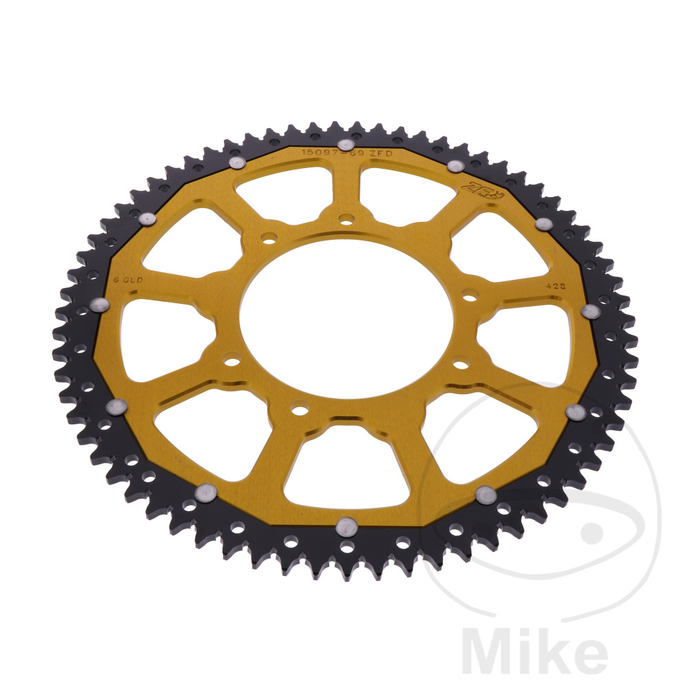 Levně ZF Sprockets rozeta DUA 69Z pro řetěz 428 GO ZF vnitřní průměr 105 rozteč děr 125 APRILIA RX 125 4T ABS 18-20, RX 125 4T ABS EURO5 21-24, RX 125 4T