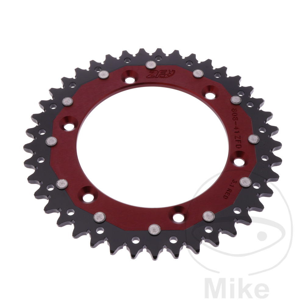 Levně ZF Sprockets rozeta Dual 41Z typ 520 červená Vnitřní průměr 126 rozteč děr 146 SUZUKI DR 350 90-95, DR 350 SE 96-99, DR-Z 400 00-04, DR-Z 400 E 00-07,
