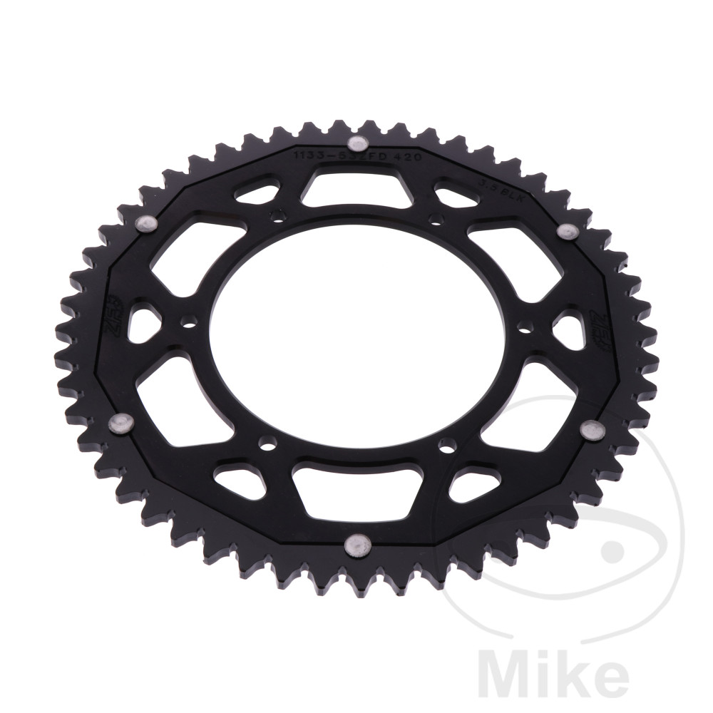 Levně ZF Sprockets rozeta DUA 53Z pro řetěz 420 černá ZF vnitřní průměr 108 rozteč děr 123 APRILIA RS 50 /REPLICA 06-10, RS4 50 EURO4 18-19, RS4 50 EURO4