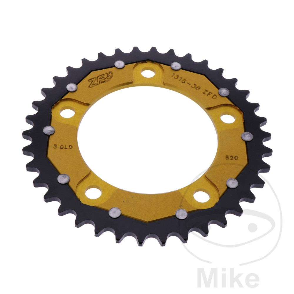 Levně ZF Sprockets rozeta DUA 38Z pro řetěz 520 GO ZF vnitřní průměr 112 rozteč děr 138 HONDA CB 500 F 13-15, CB 500 FA ABS 13-21, CB 500 XA ABS 13-18, CB
