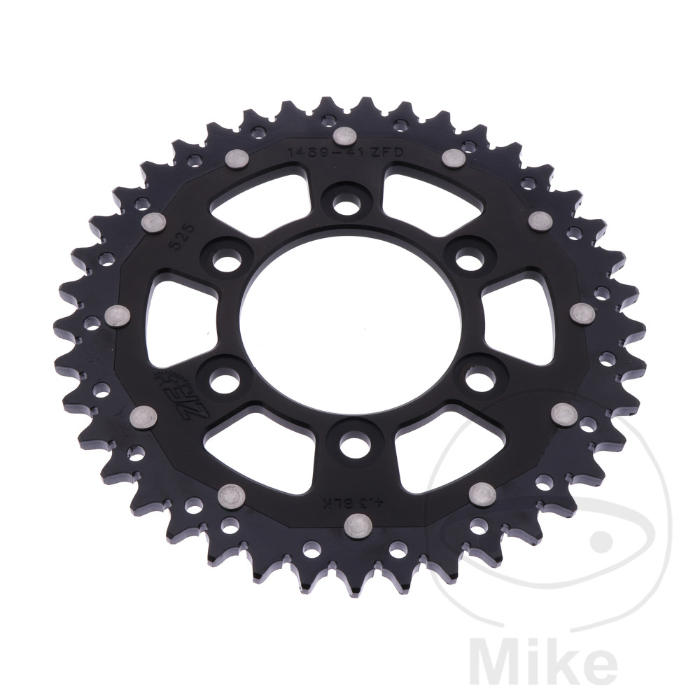 Levně ZF Sprockets rozeta DUA 41Z pro řetěz 525 černá ZF vnitřní průměr 080 rozteč děr 104 KAWASAKI KLZ 1000 VERSYS ABS 12-24, KLZ 1000 SE VERSYS ABS 19-24,