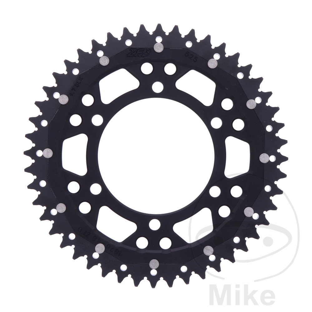 ZF Sprockets rozeta DUA 48Z pro řetěz 525 černá ZF vnitřní průměr 110 rozteč děr 130 SUZUKI GSX-R 600 11-17, GSX-R 600 UF 11-16, GSX-R 600 UE 11-13,