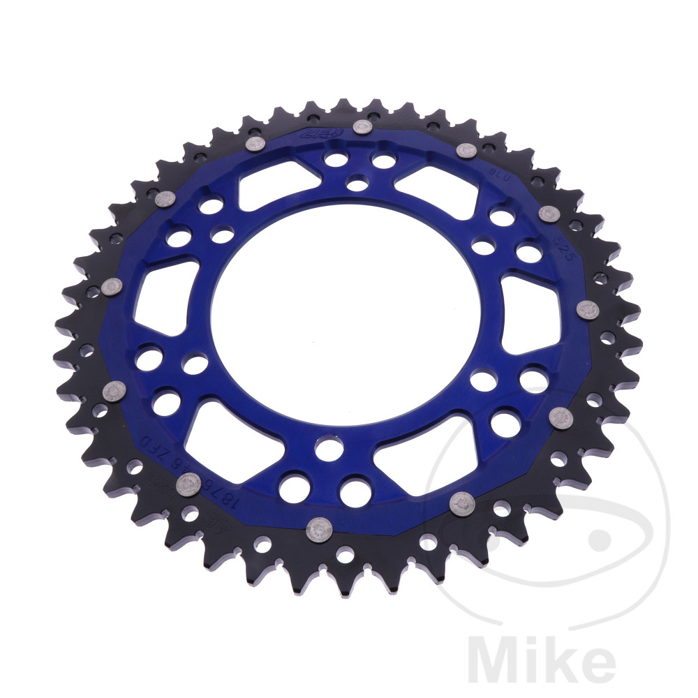 ZF Sprockets rozeta DUA 46Z pro řetěz 525 modrá ZF vnitřní průměr 110 rozteč děr 130 SUZUKI GSX-R 600 11-17, GSX-R 600 UF 11-16, GSX-R 600 UE 11-13,