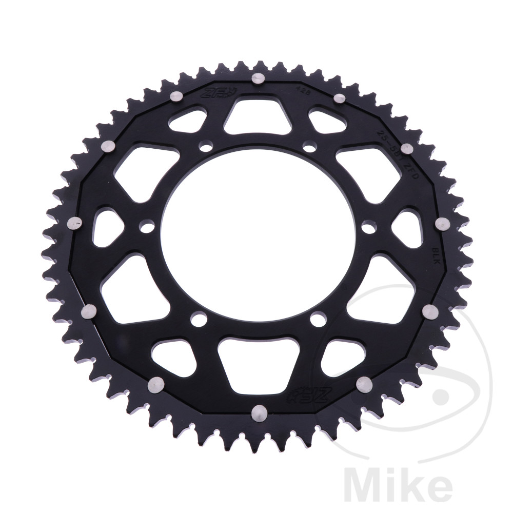 ZF Sprockets rozeta DUA 58Z pro řetěz 428 černá ZF vnitřní průměr 108 rozteč děr 123 APRILIA RS 125 4T ABS 17-20, RS 125 4T ABS EURO4 21, RS 125 4T ABS EURO5 21-24, RS 125 4T ABS EURO5+ 25, RS 125 4T REPLICA ABS 17-20, RS 125 4T REPLICA ABS EURO4 21,