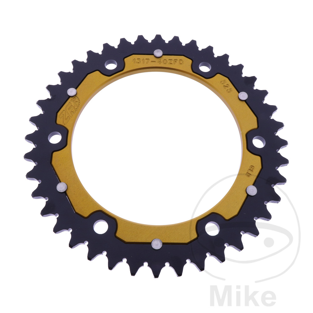 ZF Sprockets rozeta DUA 40Z pro řetěz 525 GO ZF vnitřní průměr 134 rozteč děr 160 HONDA CBR 1000 RA FIREBLADE ABS 17-19, CBR 1000 RR S1 FIREBLADE SP-1 ABS 17-19, CBR 1000 RR S2 FIREBLADE SP-2 ABS 17-19, CBR 1000 RR-R FIREBLADE SP CARBON EDITION ABS 24-25,