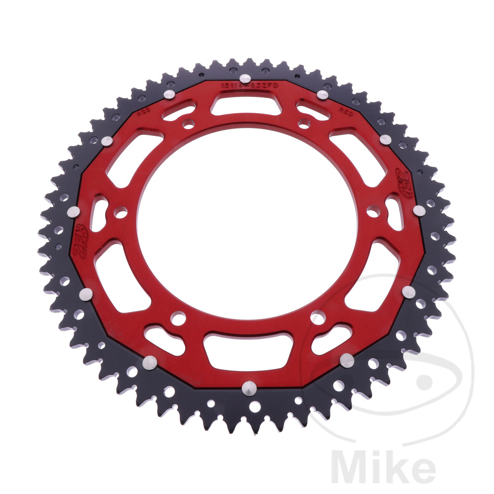 ZF Sprockets rozeta DUA 63Z pro řetěz 428 červená ZF vnitřní průměr 136 rozteč děr 156 FANTIC CABALLERO 125 DELUXE ABS 21-24, CABALLERO 125 FLAT TRACK ABS 18-23, CABALLERO 125 RALLY ABS 23-24, CABALLERO 125 SCAMBLER ABS 18-24, TL 125 E CASA ENDURO CBS EUR