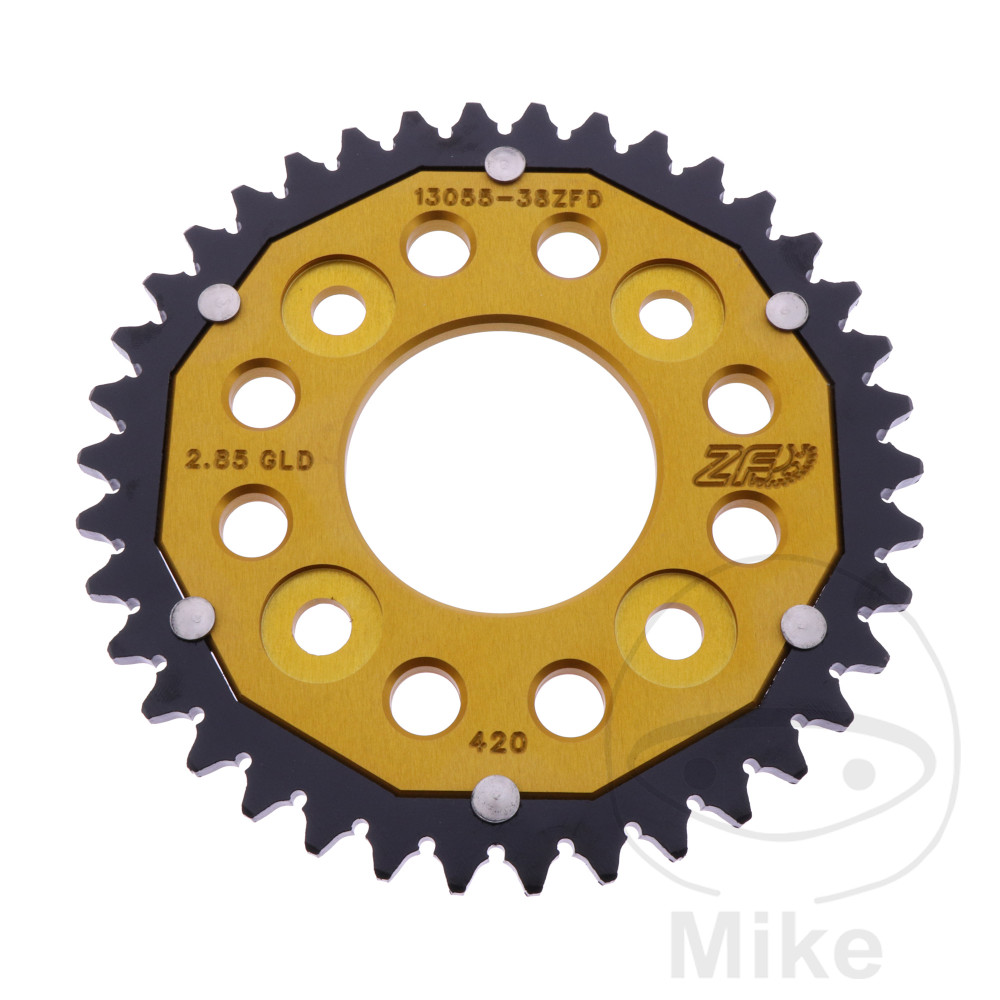 ZF Sprockets rozeta DUA 38Z pro řetěz 420 GO ZF vnitřní průměr 058 rozteč děr 090 HONDA MSX 125 A GROM ABS 21-24, Z 125 MA MONKEY ABS 22-25