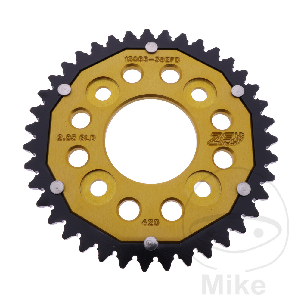 ZF Sprockets rozeta DUA 39Z pro řetěz 420 GO ZF vnitřní průměr 058 rozteč děr 090 HONDA MSX 125 A GROM ABS 21-24, Z 125 MA MONKEY ABS 22-25