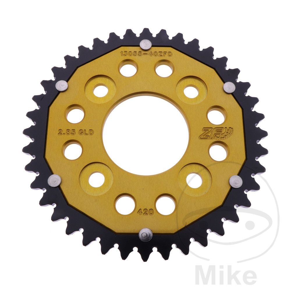 ZF Sprockets rozeta DUA 40Z pro řetěz 420 GO ZF vnitřní průměr 058 rozteč děr 090 HONDA MSX 125 A GROM ABS 21-24, Z 125 MA MONKEY ABS 22-25