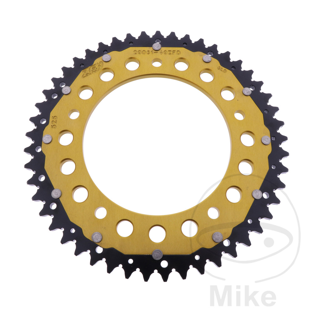 ZF Sprockets rozeta DUA 49Z pro řetěz 525 GO ZF IINNEND 140 rozteč děr 169 INDIAN FTR 1200 ABS 19-25, FTR 1200 S ABS 19-22, FTR 1200 A2 ABS 19-25, FTR 1200 R 100% CARBON ABS 24-25, FTR 1200 R CARBON ABS 21-25, FTR 1200 R RACE REPLICA ABS 19-20, FTR 120