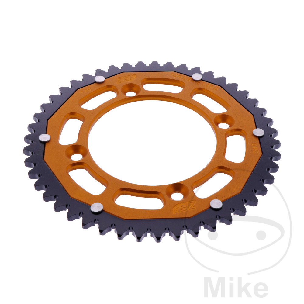 ZF Sprockets rozeta DUA 47Z pro řetěz 420 černá ZF vnitřní průměr 098 rozteč děr 118 GAS GAS MC 65 25-26, KTM SX 65 25