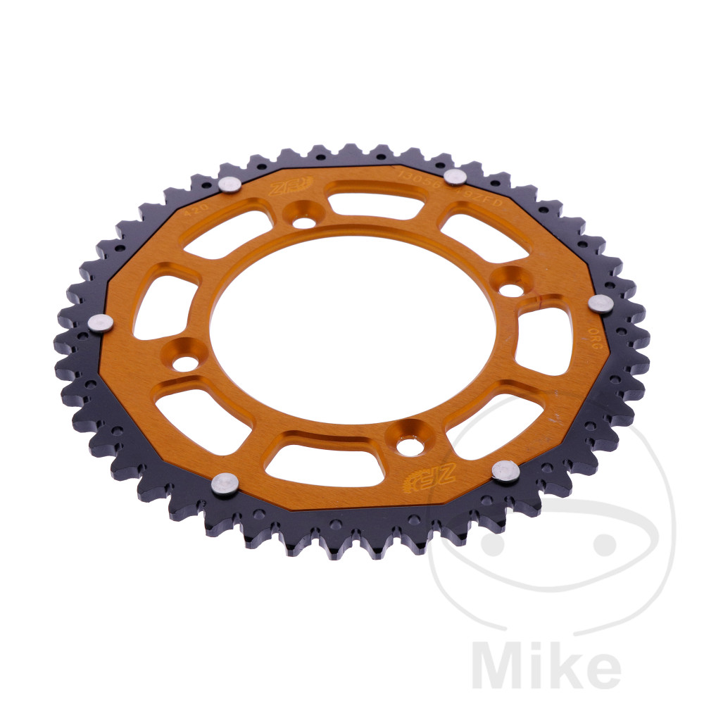 ZF Sprockets rozeta DUA 49Z pro řetěz 420 černá ZF vnitřní průměr 098 rozteč děr 118 GAS GAS MC 65 25-26, KTM SX 65 25