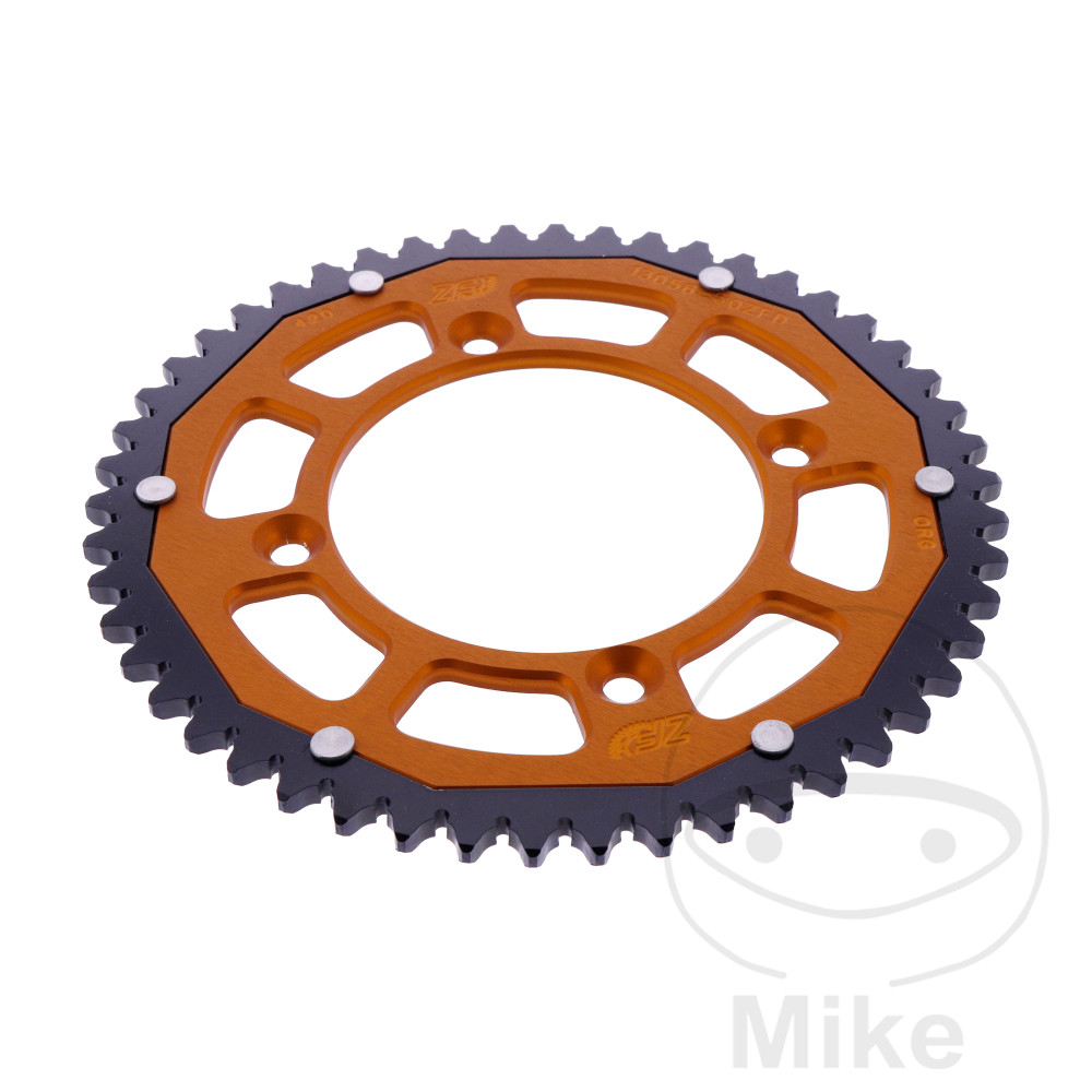 ZF Sprockets rozeta DUA 50Z pro řetěz 420 černá ZF vnitřní průměr 098 rozteč děr 118 GAS GAS MC 65 25-26, KTM SX 65 25
