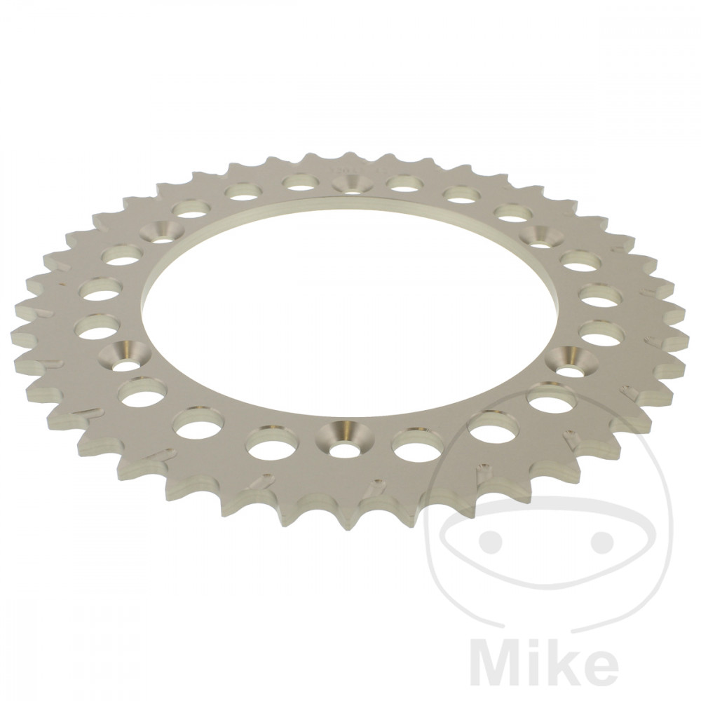 Esjot hliníková rozeta 42Z typ 520 stříbrná Esjot vnitřní průměr 136 rozteč děr 156 BETA RR 125 LC 2T RACING 24, BRIXTON CROSSFIRE 500  ABS 20-25, CROSSFIRE 500 X  ABS 20-24, CROSSFIRE 500 XC  ABS 22-24, GAS GAS PAMPERA 450 08-09, GAS SM 450 FSE 03-06, GA