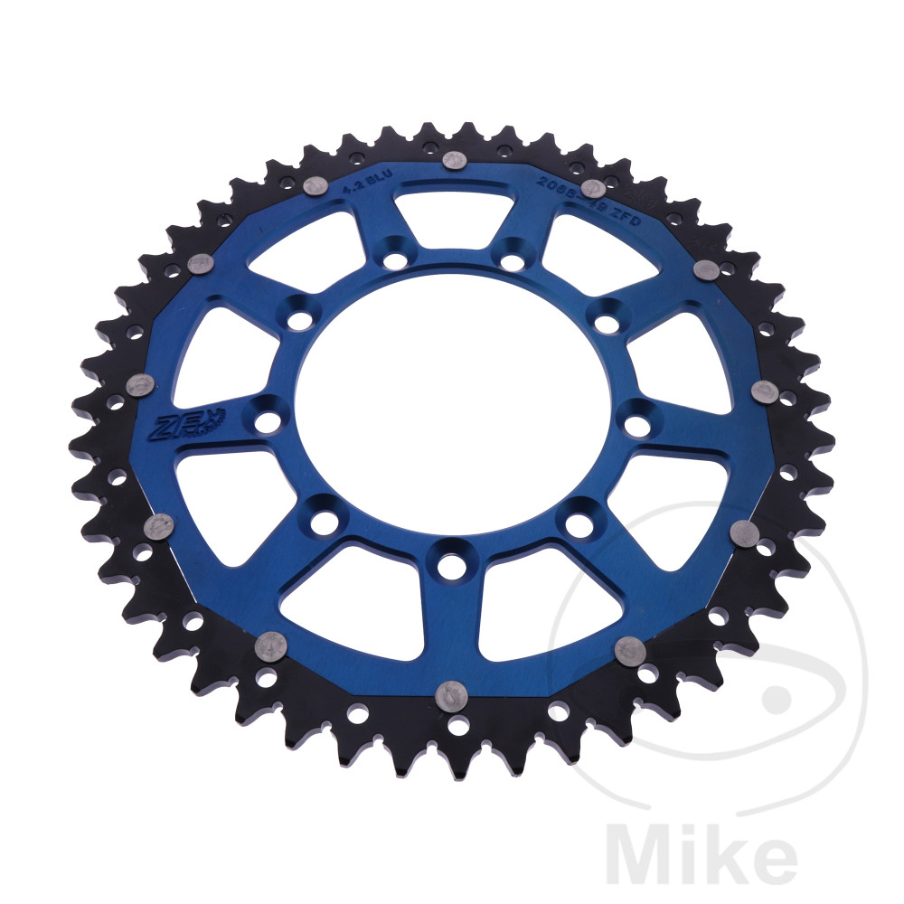 Levně ZF Sprockets rozeta DUA 49Z pro řetěz 520 modrá ZF vnitřní průměr 105 rozteč děr 124 TM RACING EN 125 05-19, RACING EN 125 F I 20-24, RACING EN 125 F