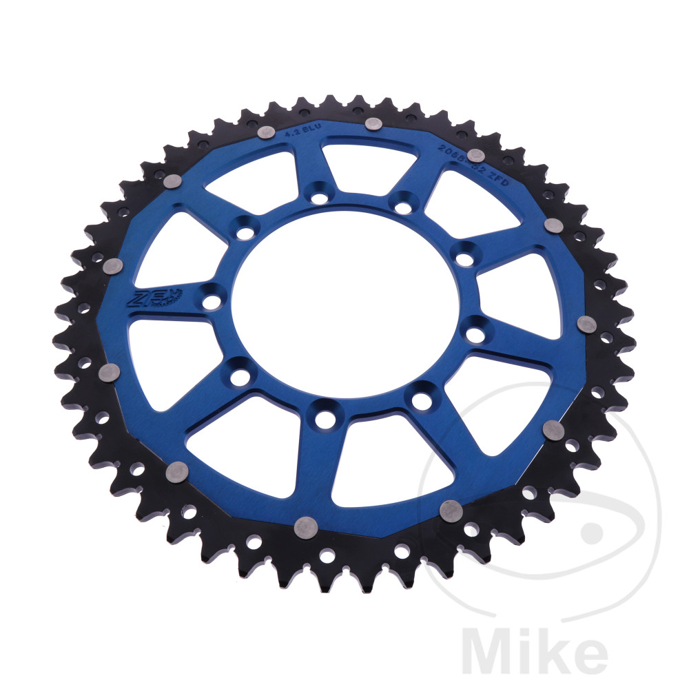 Levně ZF Sprockets rozeta DUA 52Z pro řetěz 520 modrá ZF vnitřní průměr 105 rozteč děr 124 TM RACING EN 125 05-19, RACING EN 125 F I 20-24, RACING EN 125 F