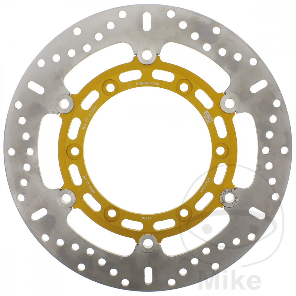 Levně EBC brzdový kotouč X EBC Nerezová ocel YAMAHA VMX-12 1200 G VMAX 95, VMX-12 1200 GC VMAX 95, VMX-12 1200 VMAX 93-02, XJ 600 SH DIVERSION 98-03, XJ 600