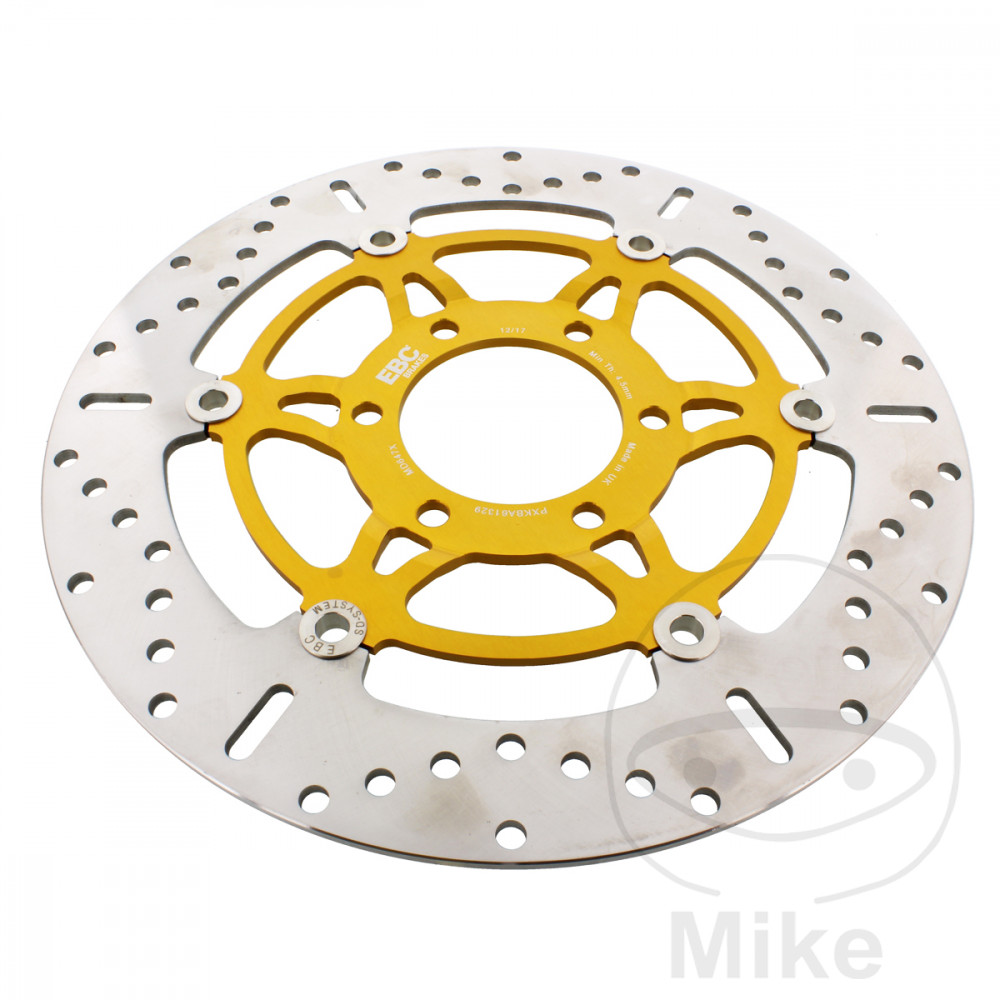 Levně EBC brzdový kotouč X EBC TRIUMPH DAYTONA 955 I EINARMSCHWINGE 99-01, DAYTONA 955 I JEDNORAMENNÁ KYVNÁ VIDLICE 97-01, MASTERBLASTER 955 SS 96-97,