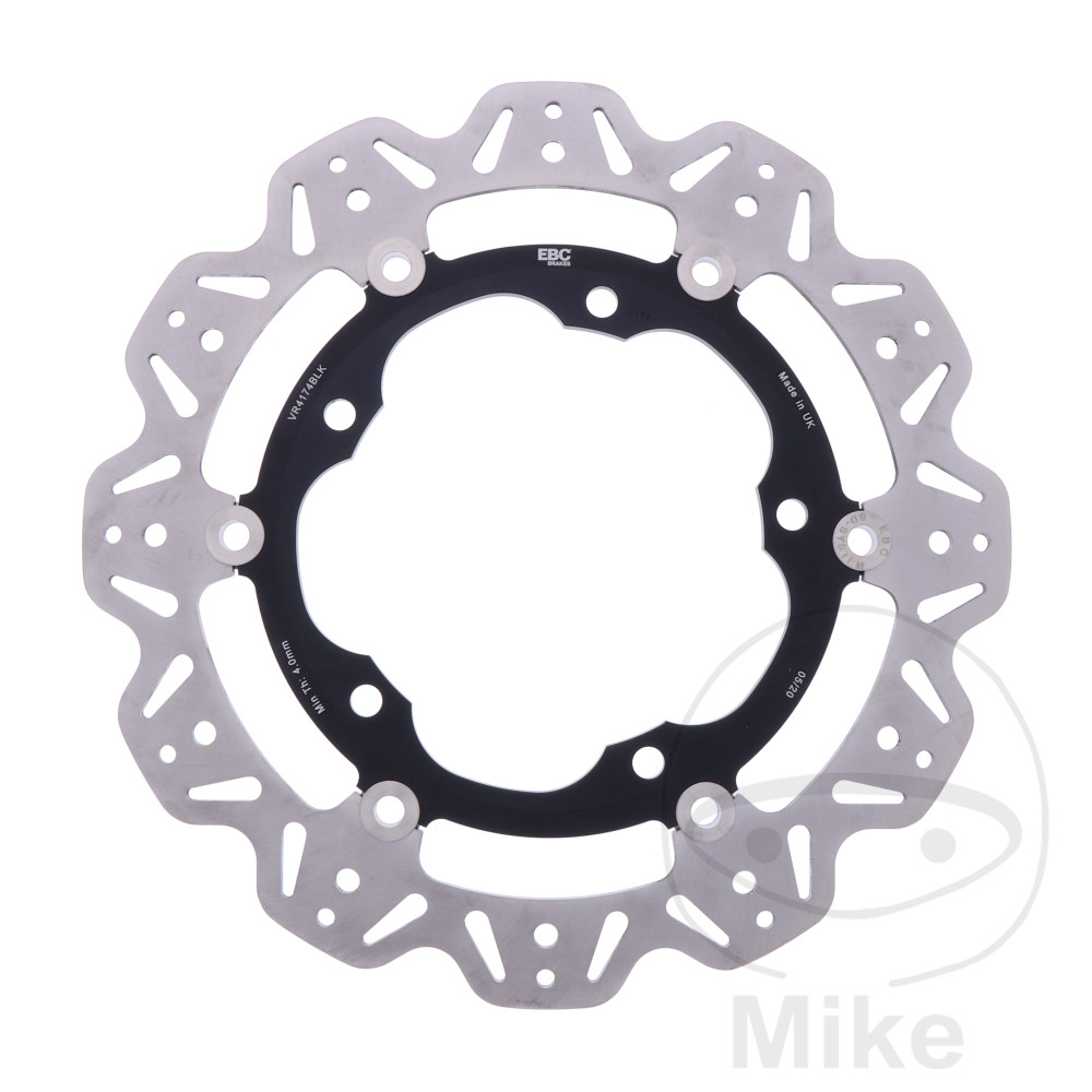 Levně EBC brzdový kotouč VEE FRONT EBC černá KAWASAKI NINJA 400 ABS 18-24, NINJA 400 KRT EDITION ABS 18-24, Z 400 ABS 19-22, Z 400 23-24