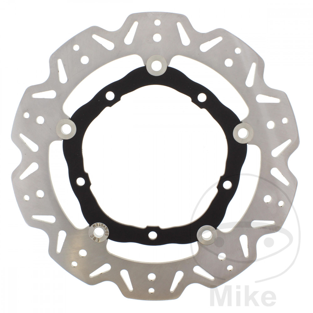 Levně EBC brzdový kotouč VEE EBC černý YAMAHA MT-07 700 14-16, MT-07 700 MOTO CAGE 14-16, MT-07 700 A ABS 14-17, MT-07 700 A MOTO CAGE ABS 14-17, MT-07 700
