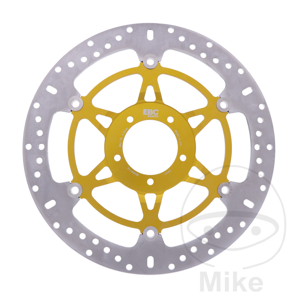 Levně EBC brzdový kotouč X EBC Stahl rostfrei DUCATI DIAVEL 1150 V4 ABS 23-24, DIAVEL 1150 V4 FOR BENTLEY ABS 24, MONSTER 1200 S ABS 14-21, MONSTER 1200 R