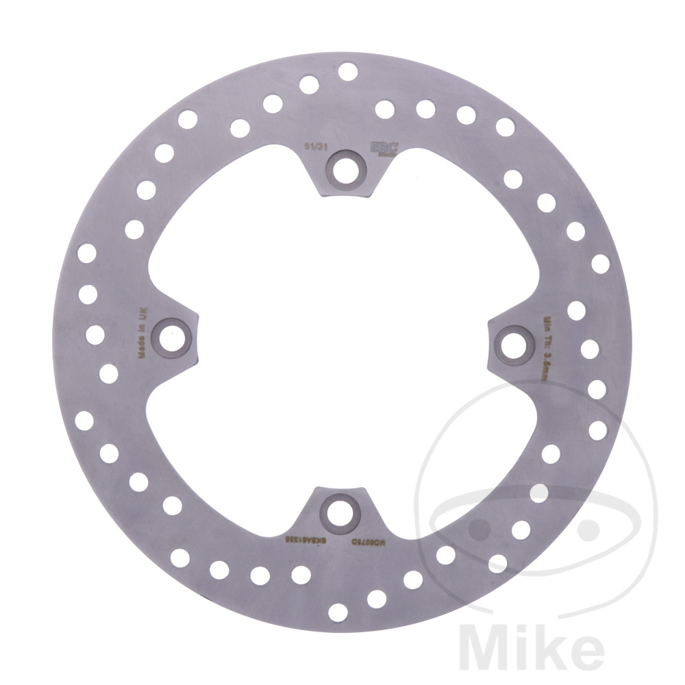 Levně EBC brzdový kotouč EBC MX / Enduro / ATV SUZUKI DR 600 SU 85-89, DR 600 S 85-89, DR 600 R DAKAR 86-89, DR 600 RU DAKAR 87-89, TS 250 X 86-89