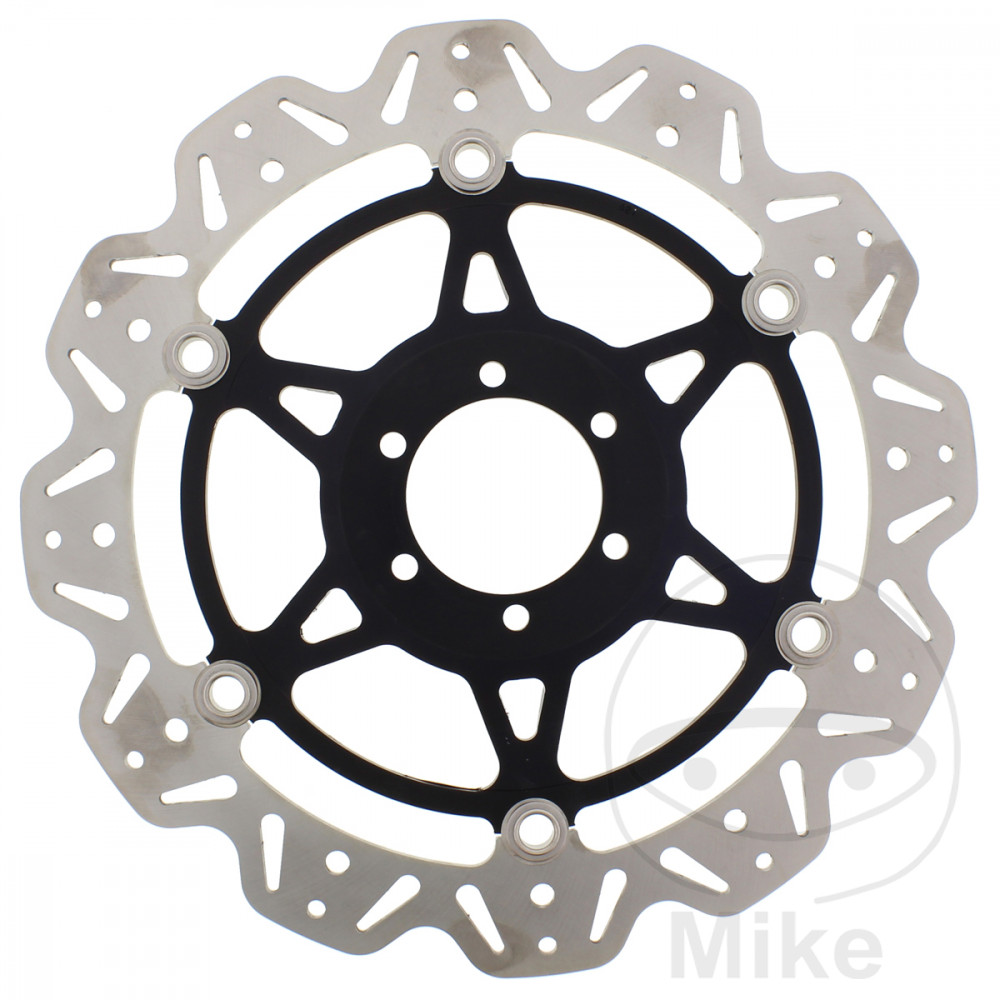 Levně EBC brzdový kotouč VEE EBC černý APRILIA MANA 850 07-12, MANA 850 ABS 08-13, MANA 850 GT ABS 09-16, PEGASO 650 IE FACTORY 07-10, PEGASO 650 IE