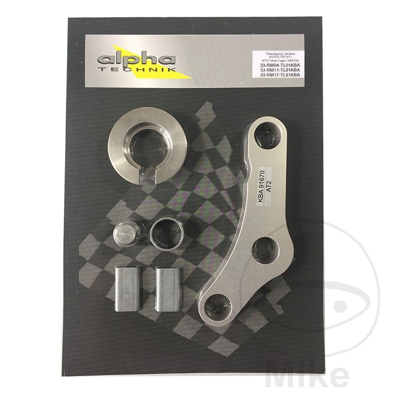 Alphatechnik snížení podvozku sada AT YAMAHA XSR 700 ABS 16-19, XSR 700 ABS MTM690U 16-19, XSR 700 ANNIVERSARY ABS 16, XSR 700 ANNIVERSARY ABS MTM690-U 16, XSR 700 ABS MTM690-U 20, XSR 700 XTRIBUTE ABS MTM690-D 20, XSR 700 XTRIBUTE ABS MTM690D 19...