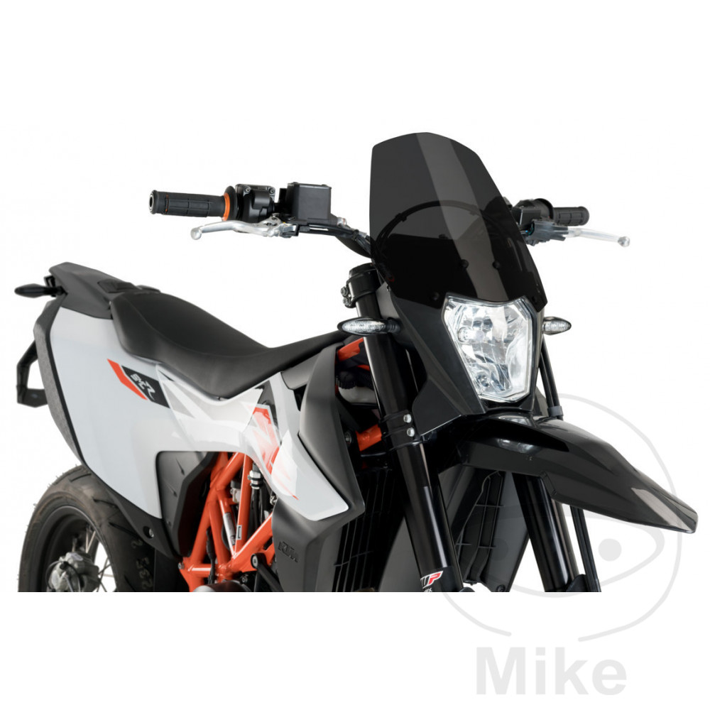 Puig plexi SPORT NEW GEN PUIG pro NB tmavá verze KTM ENDURO 690 R LC4 ABS 19, SMC 690 R LC4 SUPERMOTO ABS 19