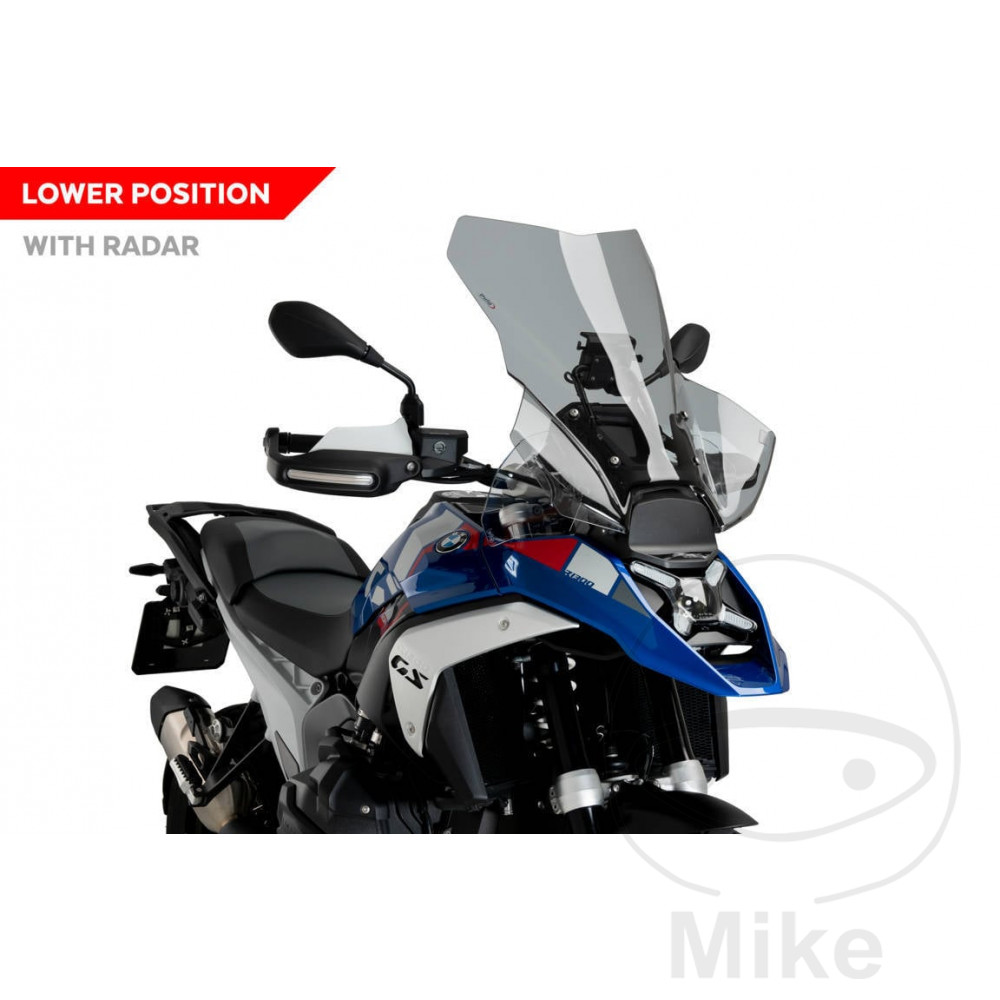 Puig plexi TOUR PUIG rauchgrau BMW R 1300 GS GUSSRAD 23-24, R 1300 GS SCHMIEDERAD 23-24, R 1300 GS SPEICHENRAD 23-24