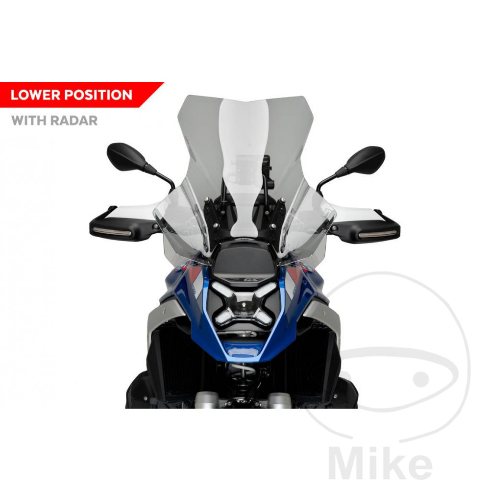 Puig plexi TOUR PUIG rauchgrau BMW R 1300 GS GUSSRAD 23-24, R 1300 GS SCHMIEDERAD 23-24, R 1300 GS SPEICHENRAD 23-24