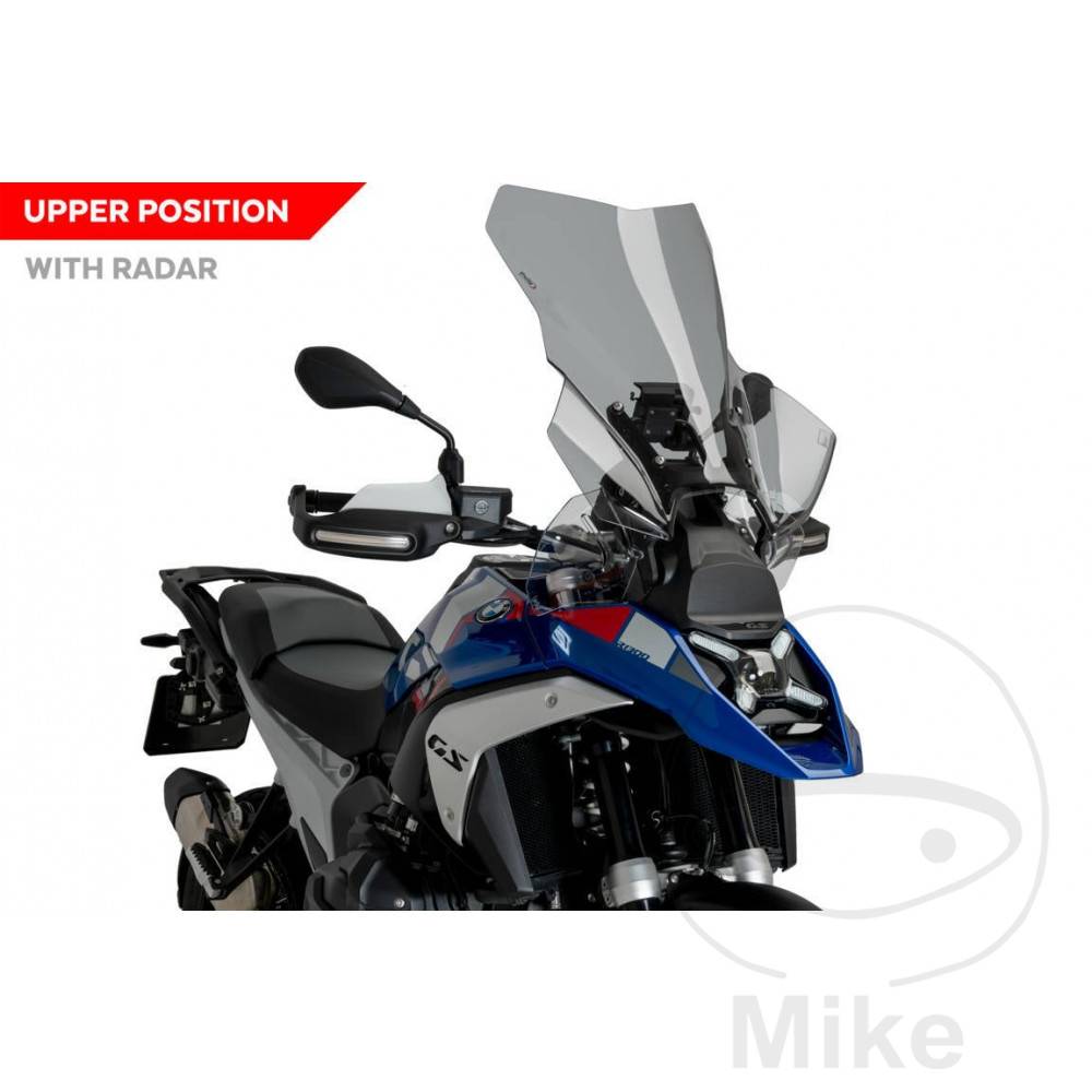 Puig plexi TOUR PUIG rauchgrau BMW R 1300 GS GUSSRAD 23-24, R 1300 GS SCHMIEDERAD 23-24, R 1300 GS SPEICHENRAD 23-24