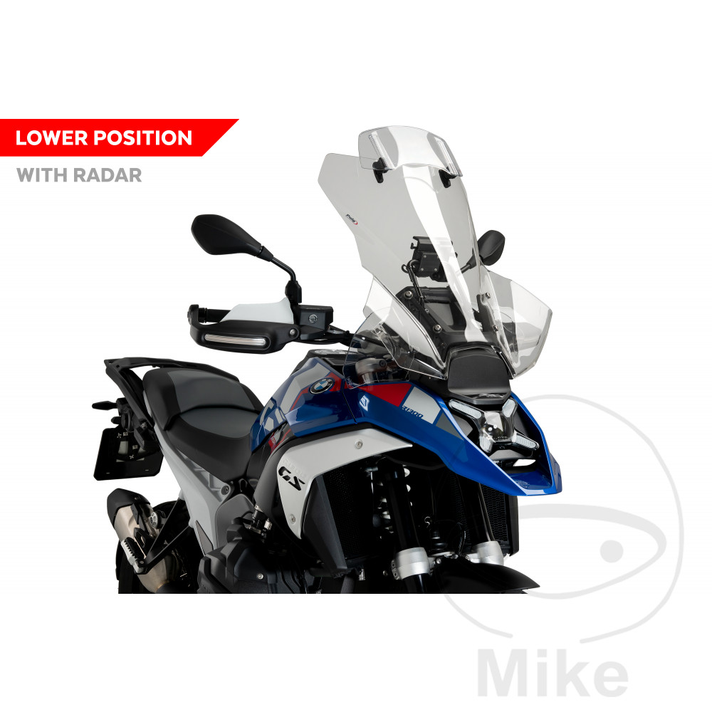 Puig plexi TOUR VISOR PUIG transparent BMW R 1300 GS  GUSSRAD 23-24, R 1300 GS  SCHMIEDERAD 23-24, R 1300 GS  SPEICHENRAD 23-24