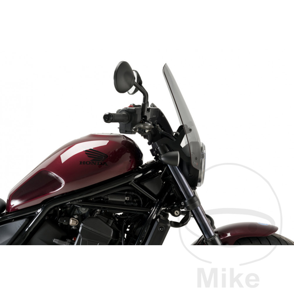 Puig plexi TOUR NEW GEN PUIG kouřová HONDA CMX 1100 A REBEL ABS 21-24, CMX 1100 D REBEL DCT ABS 21-24, CMX 1100 TA REBEL ABS 23-24, CMX 1100 TD REBEL DCT ABS 23-24