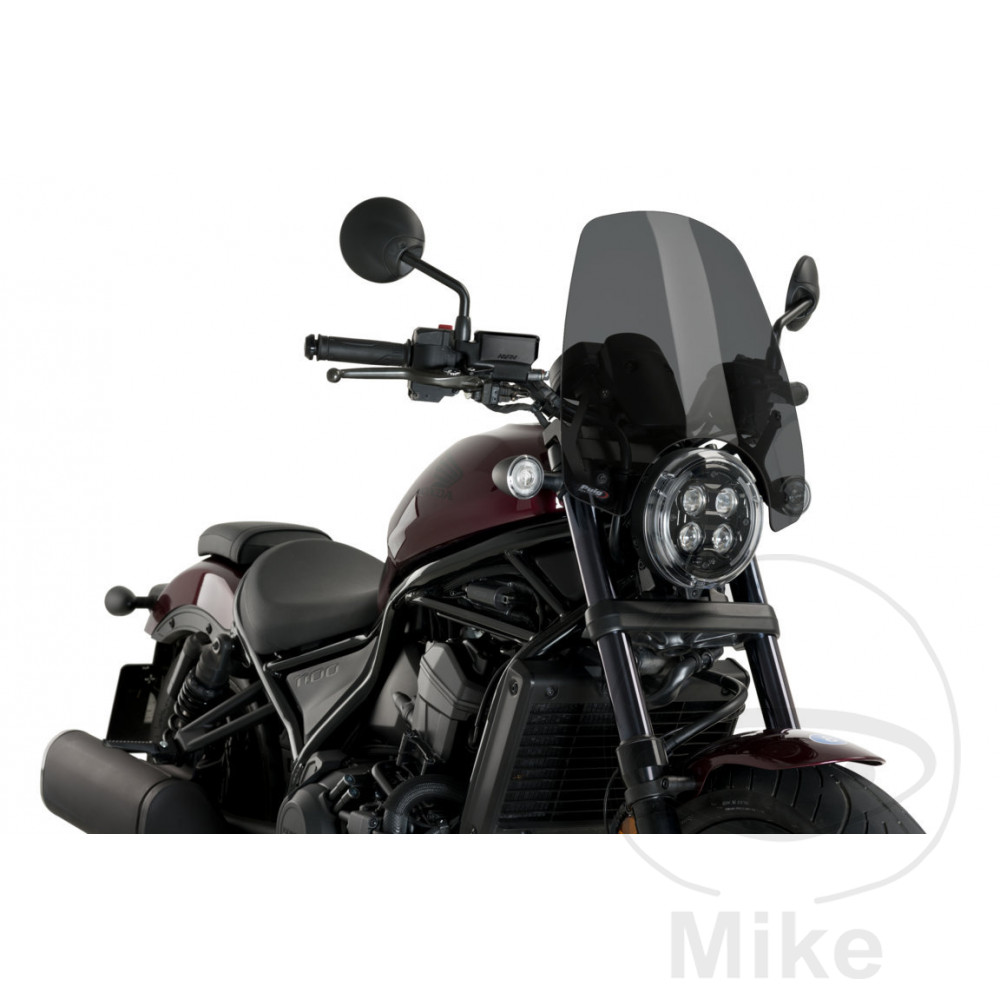 Puig plexi TOUR NEW GEN PUIG dunkel HONDA CMX 1100 A REBEL ABS 21-24, CMX 1100 D REBEL DCT ABS 21-24, CMX 1100 TA REBEL ABS 23-24, CMX 1100 TD REBEL DCT ABS 23-24