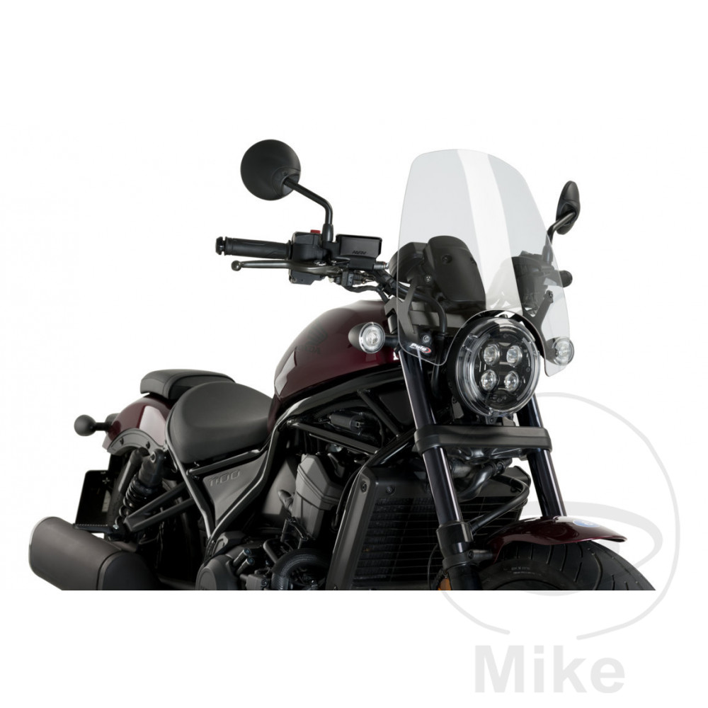 Puig plexi TOUR NEW GEN PUIG transparent HONDA CMX 1100 A REBEL ABS 21-24, CMX 1100 D REBEL DCT ABS 21-24, CMX 1100 TA REBEL ABS 23-24, CMX 1100 TD REBEL DCT ABS 23-24