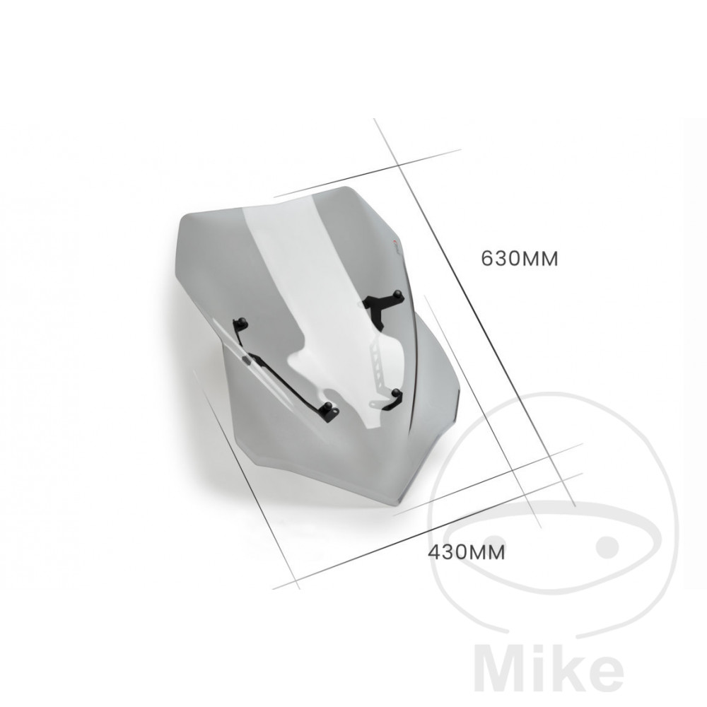 Puig plexi TOUR PUIG rauchgrau DUCATI MULTISTRADA 1200 V4  ABS 21-24, MULTISTRADA 1200 V4 S  ABS 21-24