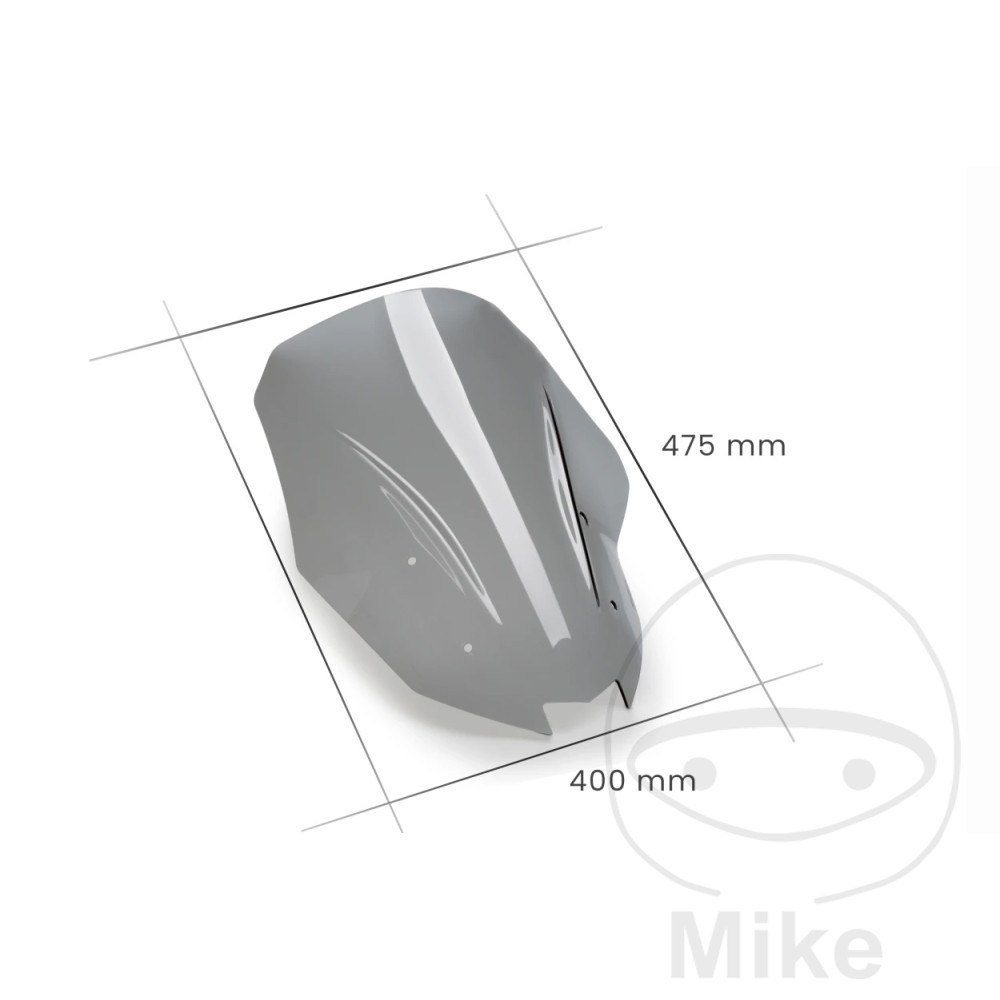 Puig plexi TOUR PUIG rauchgrau KAWASAKI KLE 650 VERSYS ABS 22-24