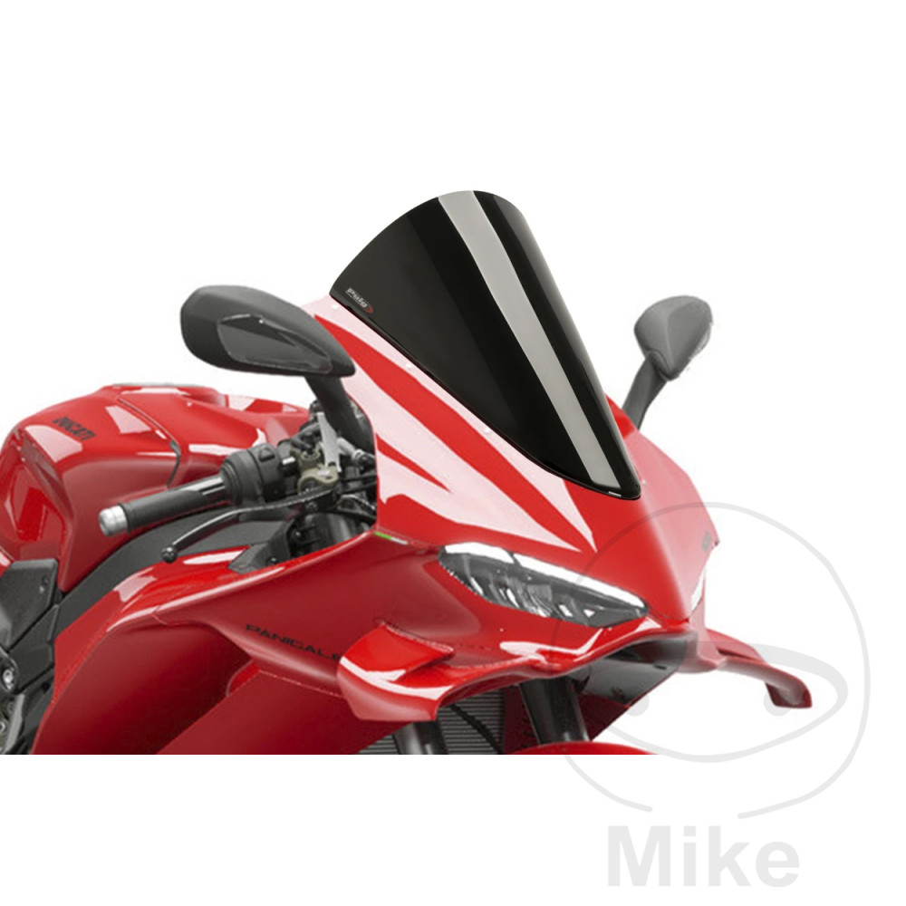 Puig plexi R-závodní PUIG černá DUCATI PANIGALE 1100 V4 ABS 25, PANIGALE 1100 V4 S ABS 25, PANIGALE 1100 V4 TRICOLORE ABS 25