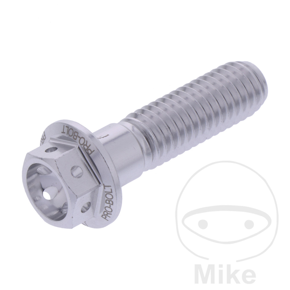 JMP šroub šestihranný M8X1.25 mm 30 mm Alu Racing stříbrný APRILIA AREA 51 50 LC 98, AREA 51 50 LC KAT 99-02, AREA 51 50 LC SBK KAT 00-02, ATLANTIC 500 02-05, GRANDE 250 11-13, HABANA 50 99, HABANA 50 KAT 00-01...