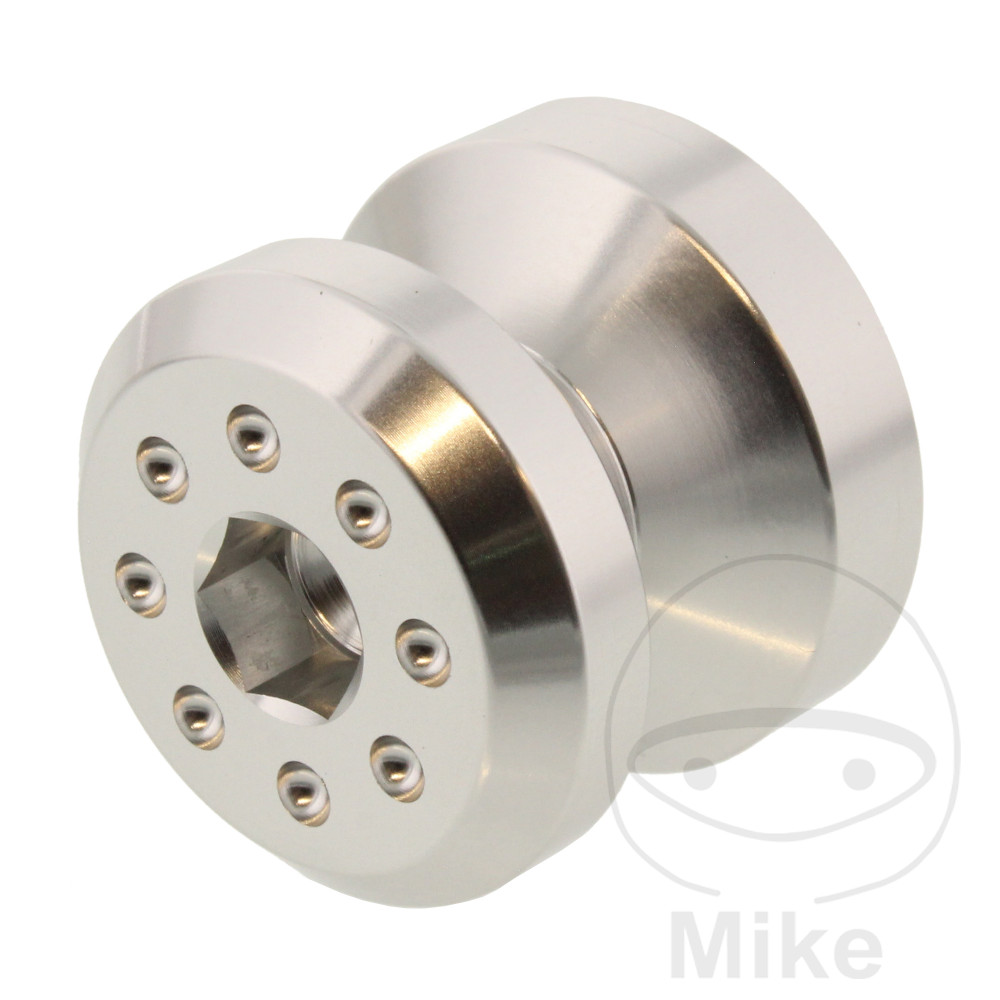 JMP rolna do kyvné vidlice 1 kus BOLT M8 Alu stříbrná BMW HP4 1000  ABS 12-16, HP4 1000 COMPETITION ABS 13-16, S 1000 RR 09-12, S 1000 RR  ABS 09-19, S 1000 R  ABS 15-19, S 1000 RR PRO ABS 17-18, S 1000 R  ABS DTC 17-19...