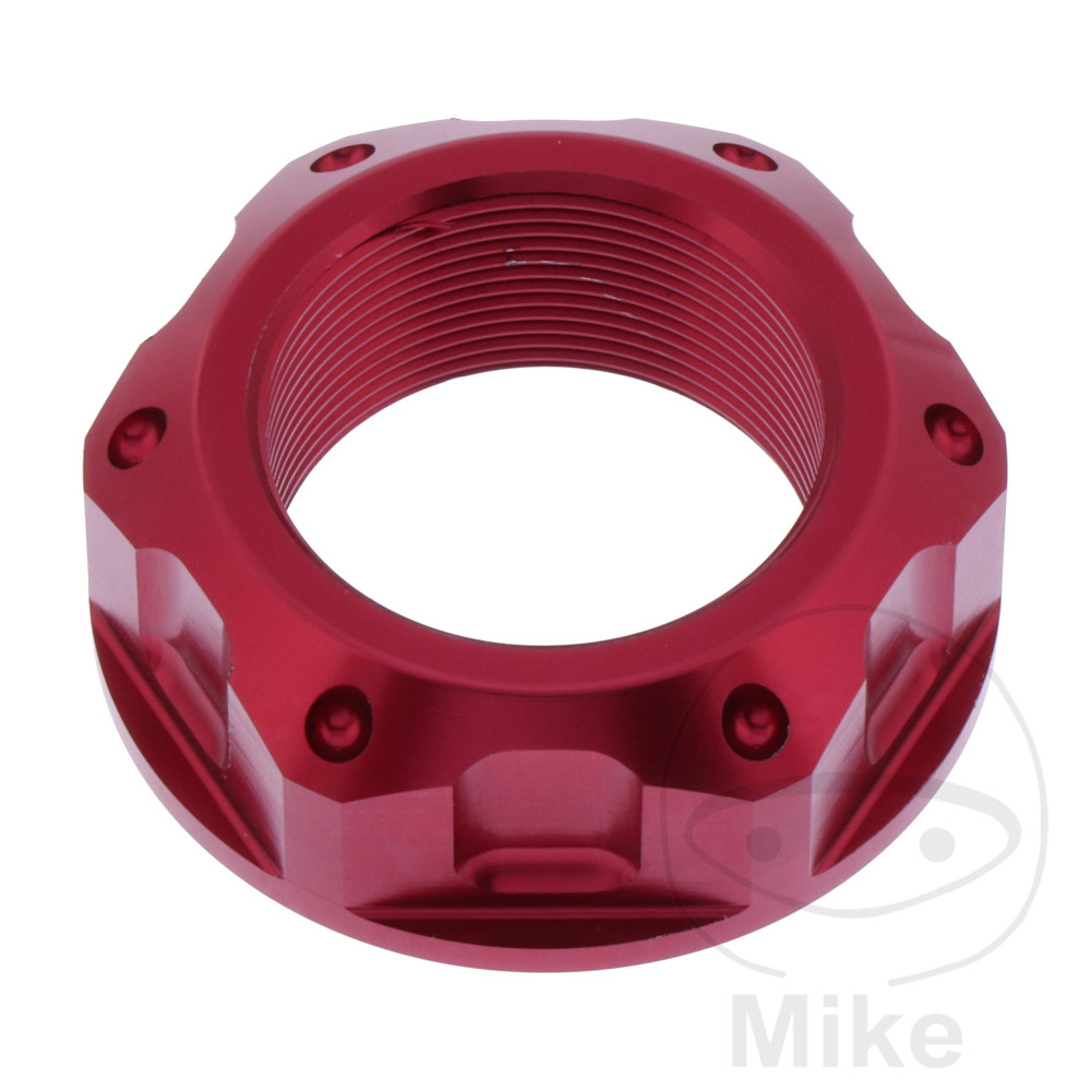 JMP matka krku řízení M25X1.00 mm Alu červený KAWASAKI KLE 300 VERSYS X ABS 17-22, NINJA 250 SL 15-17, NINJA 250 SL ABS 15-17, NINJA 250 SL KRT EDITION ABS 15-16, Z 250 SL 15-17, Z 250 SL ABS 15-17, ZX-6R 636 NINJA 03-04...